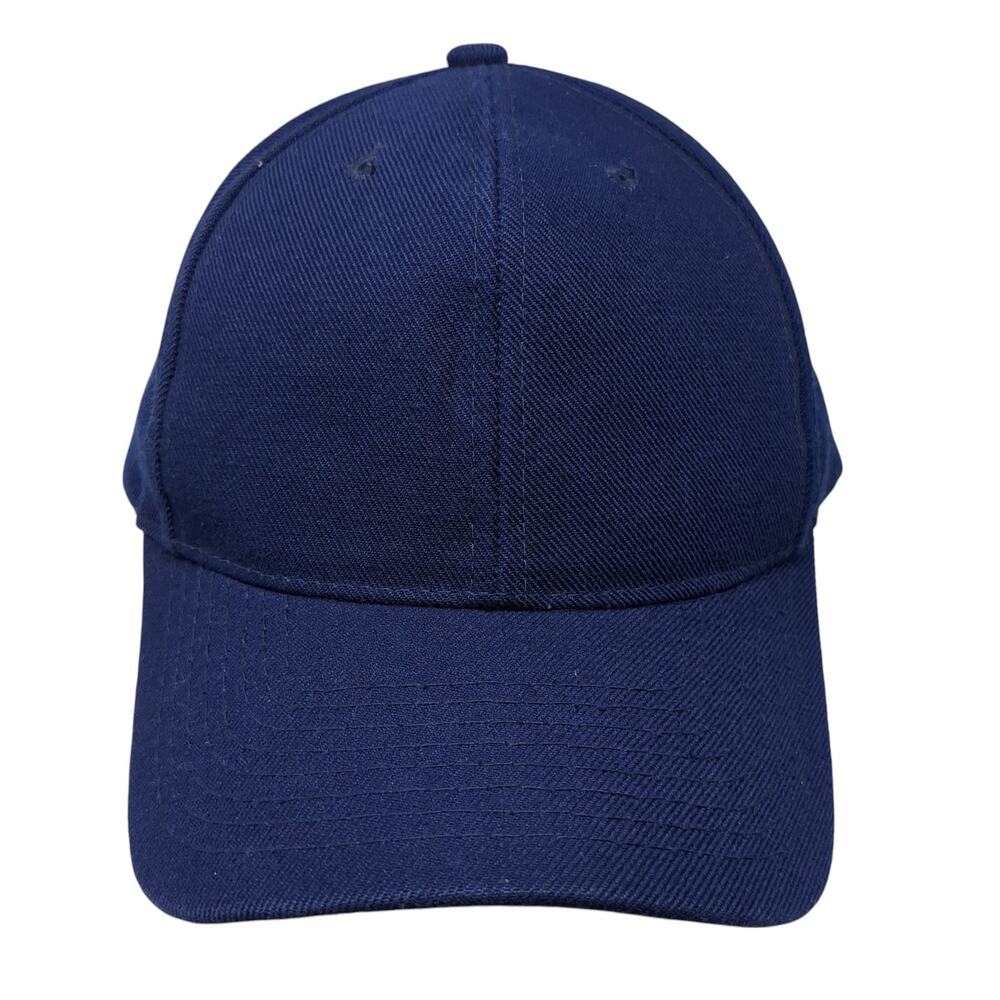 Magic Strapback Hat Blue One Size Solid Adjustable Vent Holes Blank